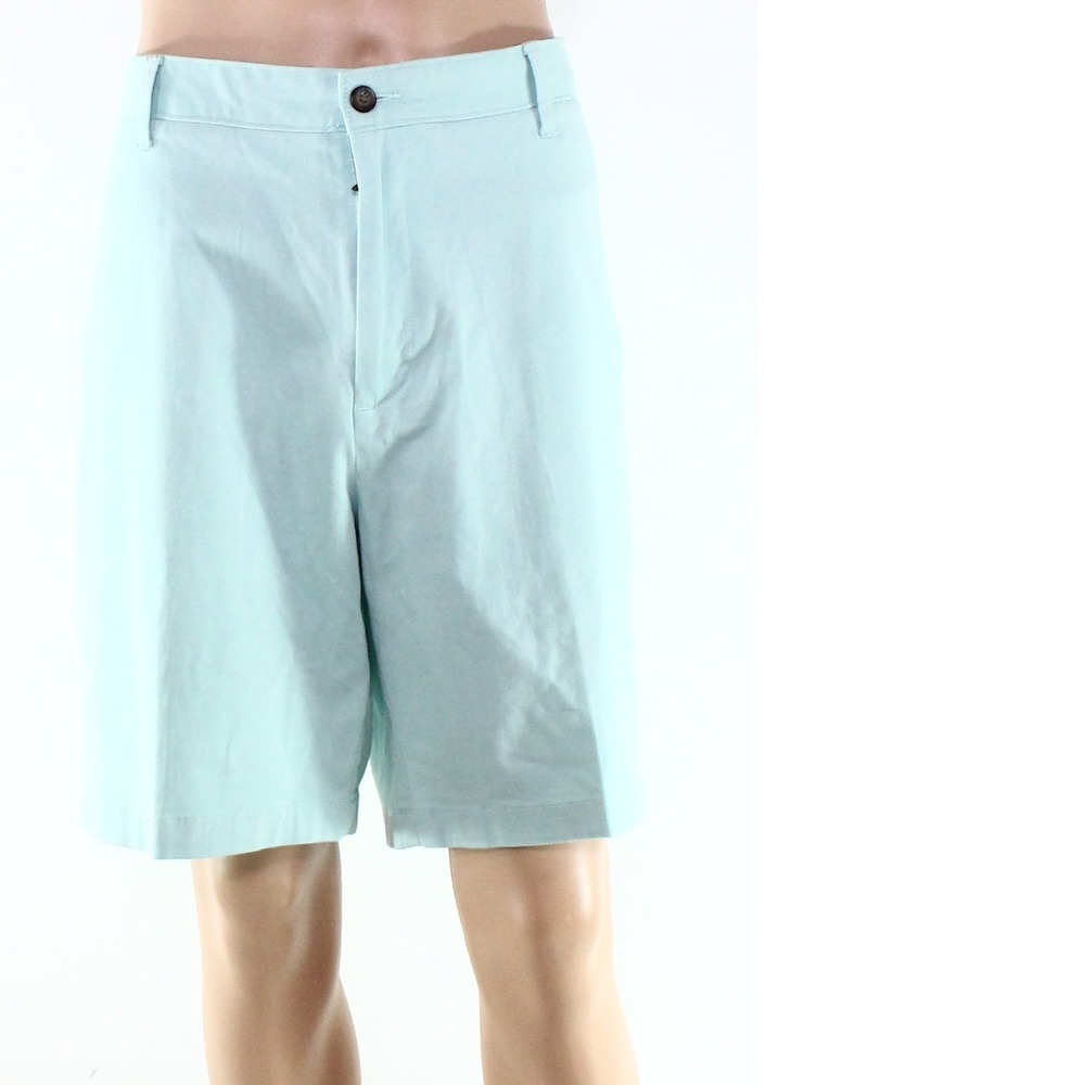 Nautica Mens Casual Deck Short Aqua Blue Size 40 Classic Fit Stretch